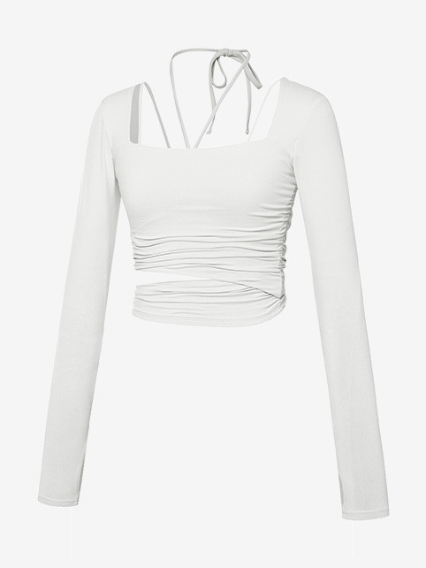 Thumbnail: L Shape Long-Sleeve Shirt (附胸墊)