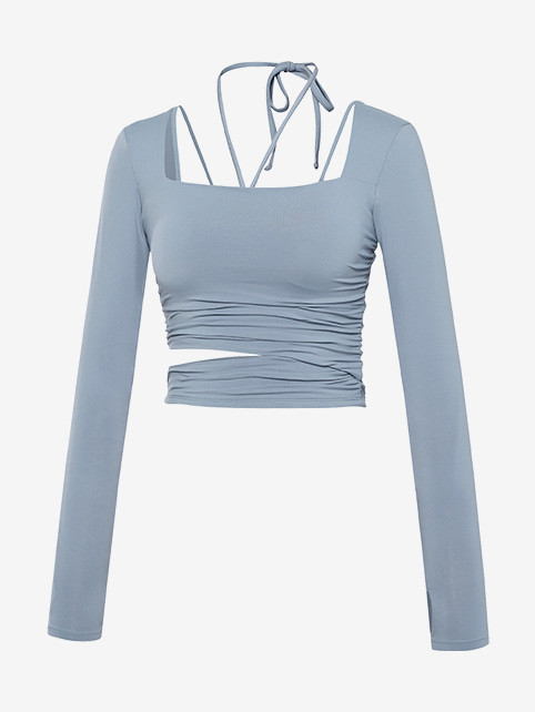 Thumbnail: L Shape Long-Sleeve Shirt (附胸墊)