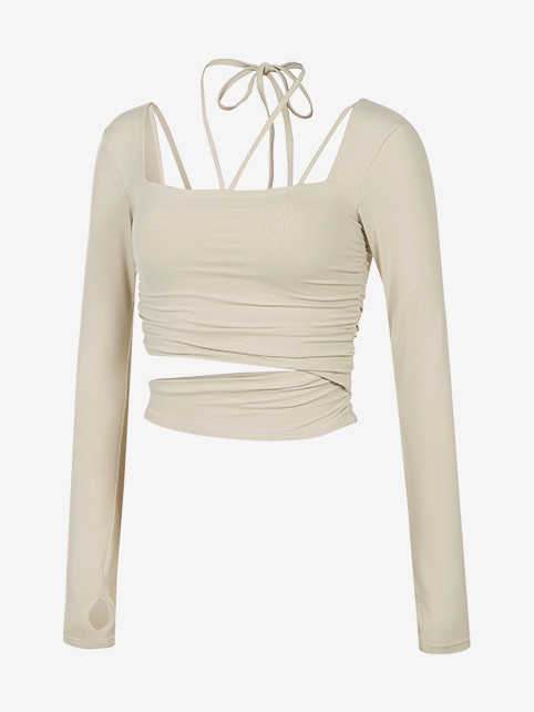 Thumbnail: L Shape Long-Sleeve Shirt (附胸墊)