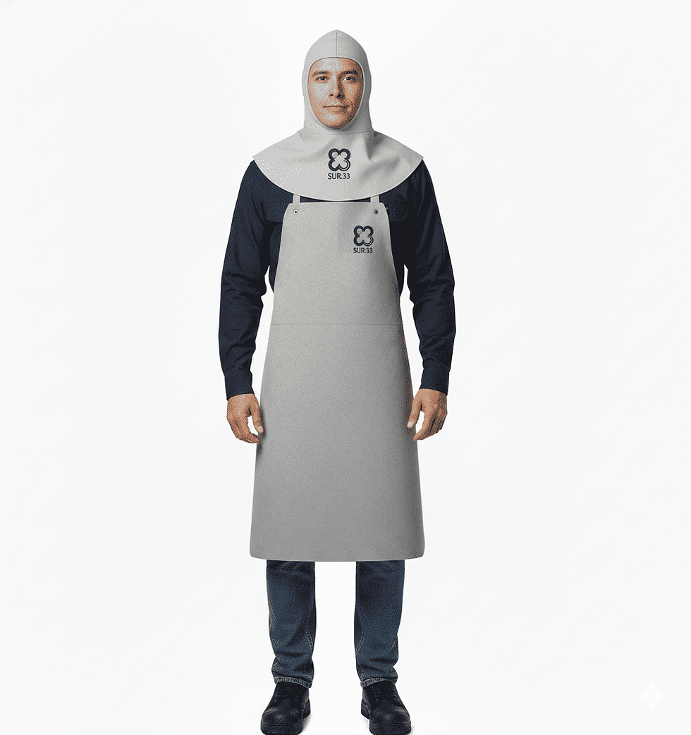 Miniatura: Gorro Soldador Tipo Monja de Cuero - RS0009