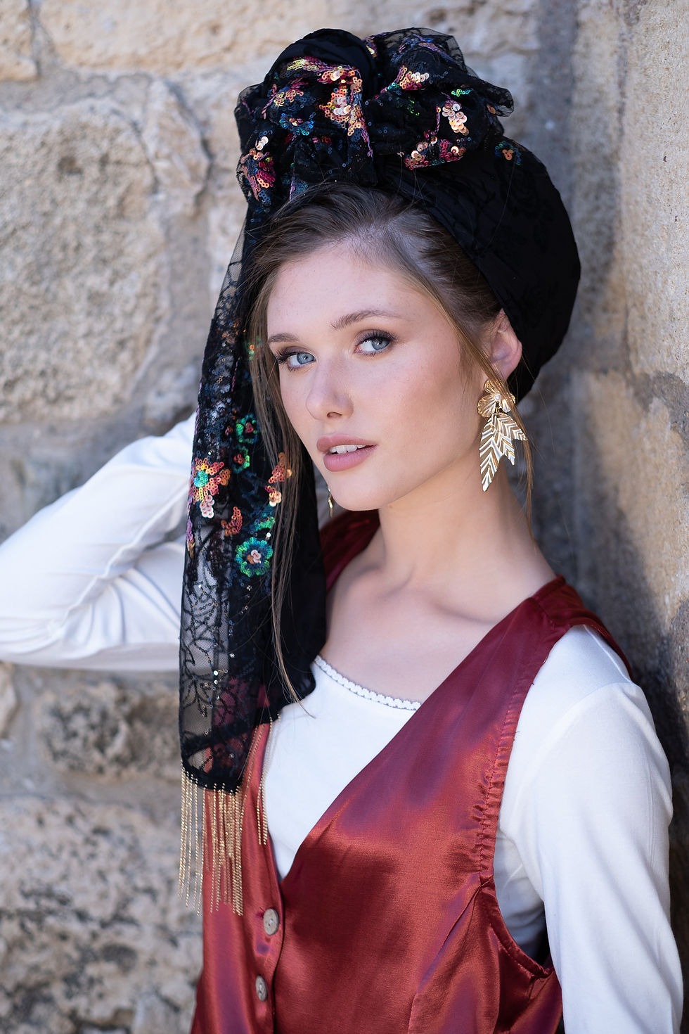 תמונה ממוזערת: סביון | אביטליה | מטפחות מעוצבות | מטפחות ראש | מטפחות לאירועים | מטפחות לחגים | מטפחות מרובעות | כיסויי ראש | כיסוי ראש מלא