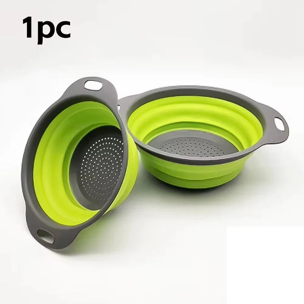 Miniatura: Silicone Folding Drain Basket Fruit Vegetable Washing Basket Foldable Strainer C