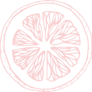 Uma ilustração de uma fatia de laranja.