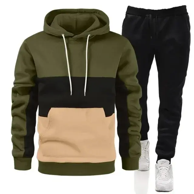 Thumbnail: Men's Sweatshirt or Pants, Casual Sportswear, Patch, High Quality, New, 2 pieces