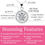 Thumbnail: Cate & Chloe Blake 18k White Gold Plated Halo Pendant Necklace with Simulated C