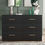 Thumbnail: 6 Drawer Dresser, Wood Bedroom Dresser with Large Storage Unit, Modern Wide Che
