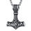 Thumbnail: FaithHeart Thors Hammer Celtic Necklace for Men Viking Jewelry Norse Mythology 
