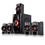 Thumbnail: beFree Sound BFS-410 5.1 Channel Surround Sound Bluetooth Speaker System in Red