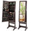 Thumbnail: Costway Contemporary MDF Jewelry Cabinet with LED Lights in Brown