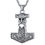 Thumbnail: FaithHeart Thors Hammer Celtic Necklace for Men Viking Jewelry Norse Mythology 