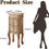 Thumbnail: Sfugno Jewelry Armoire,Standing Jewelry Cabinet with 7 Drawers,2 Side Doors and