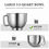 Thumbnail: Stand Mixer with Double Hook, 6 Speeds, 5.5Qt Stainless Steel Bowl, Beater and 