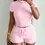 Thumbnail: LovelyWholesale Women'S Casual Daily Solid Color Round Neck Short Sleeved T-Shi