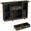 Thumbnail: Loomie Bar Table Cabinet with LED & Drawer, Mini Liquor Bar with 8-Tier Storage