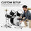 Thumbnail: Best Choice Products 5-Piece Beginner Drum Set w/ Snare, Bass, Toms, Cymbal, Hi