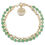 Thumbnail: Believe by Brilliance Women's 14Kt Gold Flash Plated Genuine Green Aventurine S