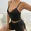Thumbnail: SHEIN Contrast Lace Bow Front Cami Top & Shorts PJ Set / Pajama Set Bow Tie