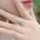 Thumbnail: JeenMata 1.25 Carat Round Cut Moissanite Wedding Set - Bridal Set - Infinity Ri