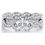 Thumbnail: JeenMata 1.25 Carat Round Cut Moissanite Wedding Set - Bridal Set - Infinity Ri