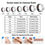 Thumbnail: Seven ring sizes: 7-13, with diameter and perimeter chart