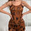 Thumbnail: Women's Heart & Cartoon Printed Pajama Set