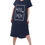 Thumbnail: FEREMO Plus Size Nightgowns for Women V Neck Short Sleeve Nightshirts Sleepwear