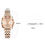 Thumbnail: Women Quartz Watches Wrist Chain Strap Square Watch Easy Read Dial Office Ladie