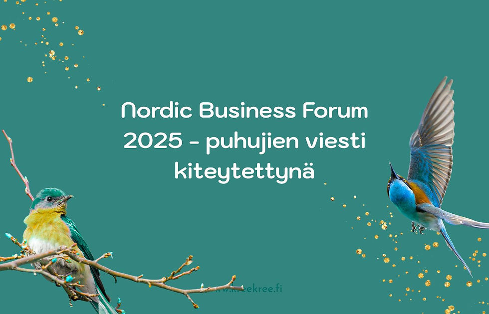 Nordic Business Forum 2025 kiteytettynä