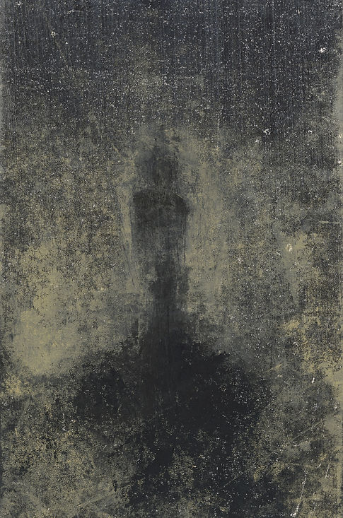 surrealist oil painting "withdrawal" by Adam Gargulinski Burks 2017