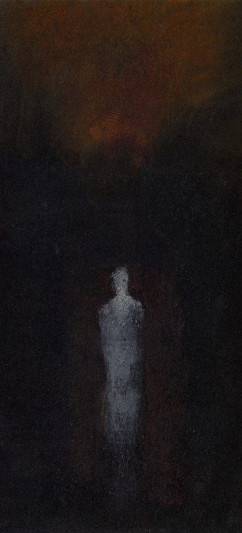 surrealist oil painting "anima" by Adam Gargulinski Burks 2017