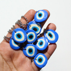 Evil Eye Earrings and Chain Set: