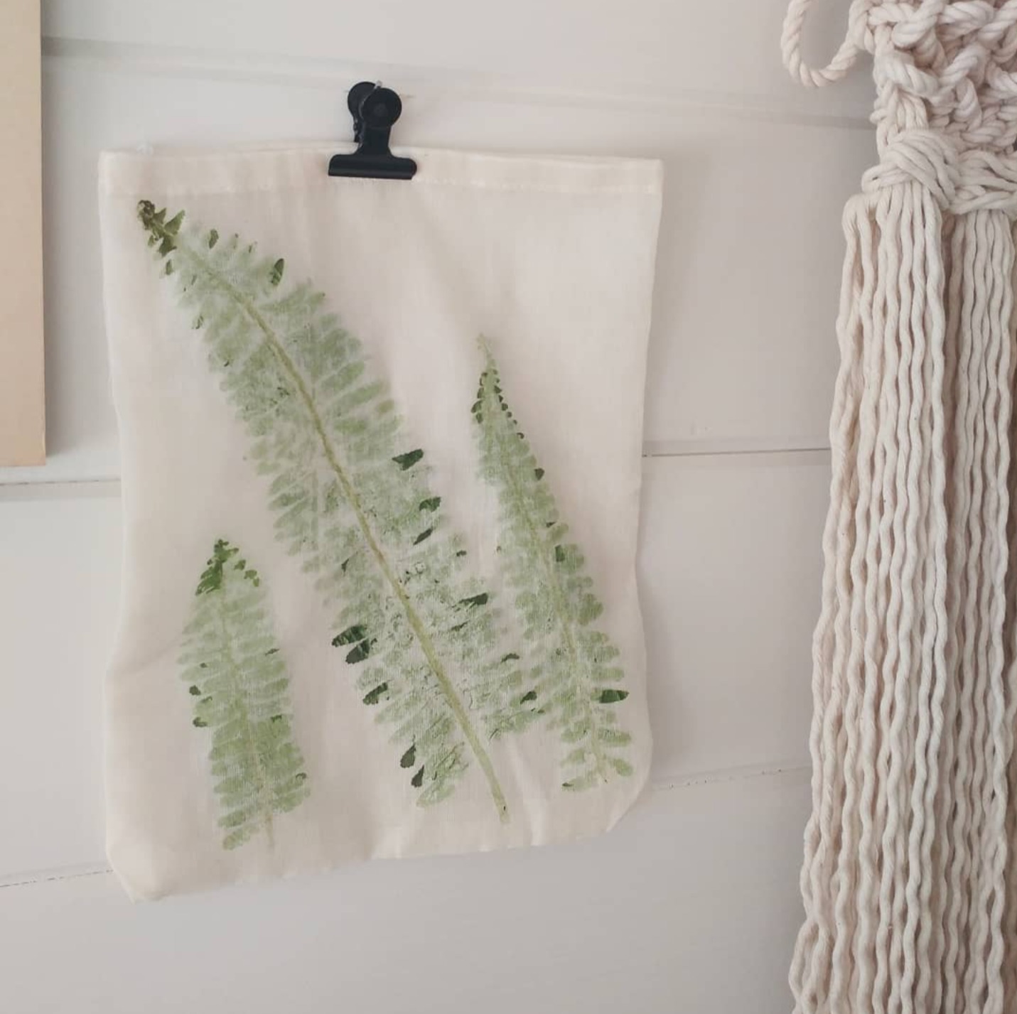 Finished botanical wall print result