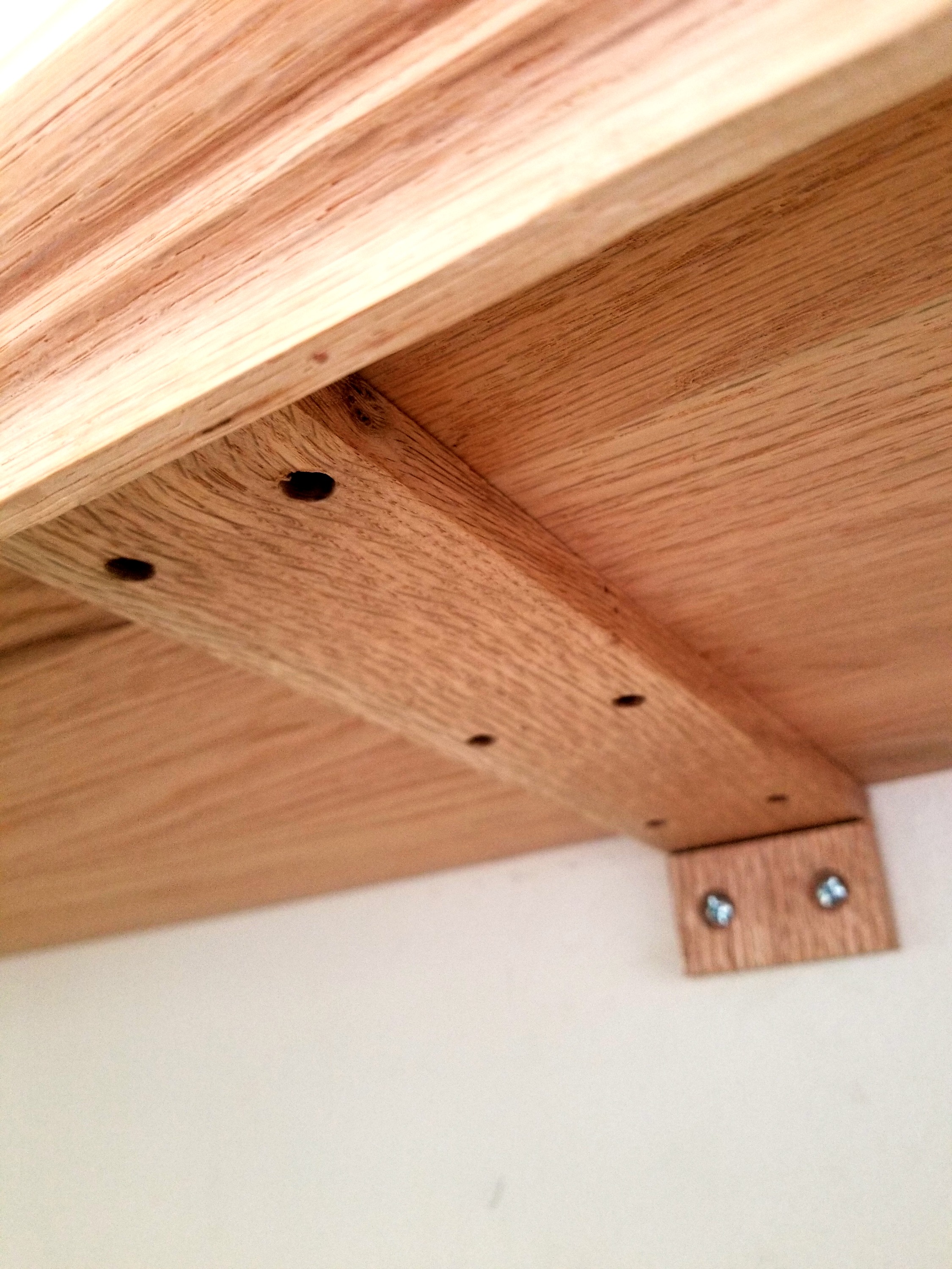 Reinforcement joint installed across two tread sections