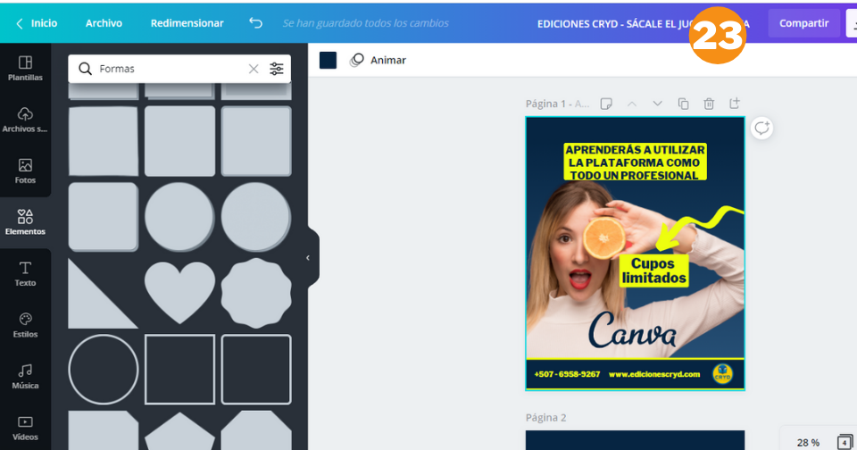 Cómo crear un post de Instagram en Canva - Paso 23