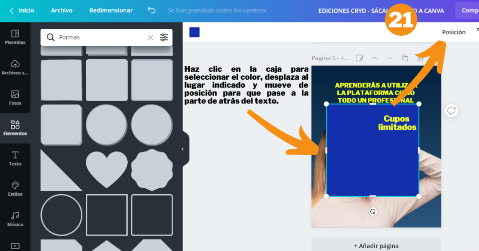 Cómo crear un post de Instagram en Canva - Paso 21