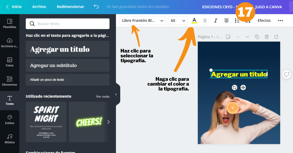 Cómo crear un post de Instagram en Canva - Paso 17
