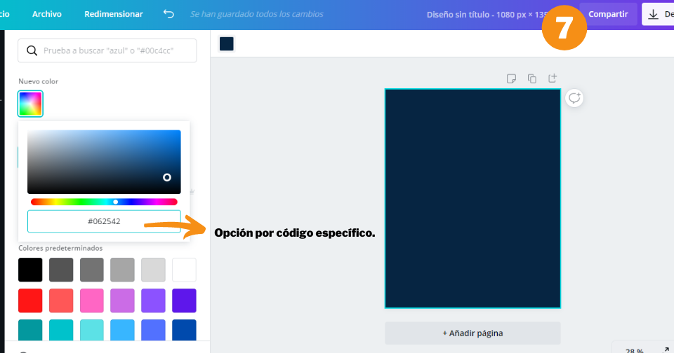 Cómo crear un post de Instagram en Canva - Paso 7