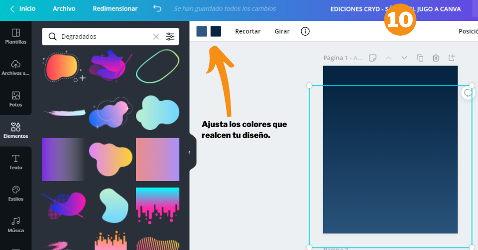 Cómo crear un post de Instagram en Canva - Paso 10