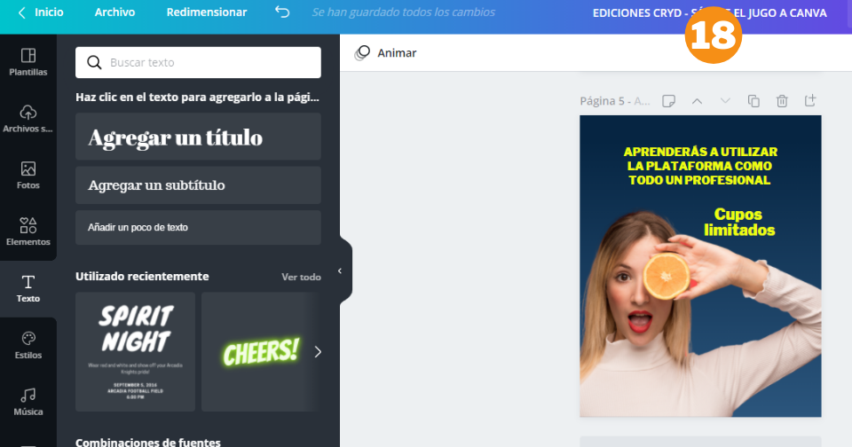 Cómo crear un post de Instagram en Canva - Paso 18