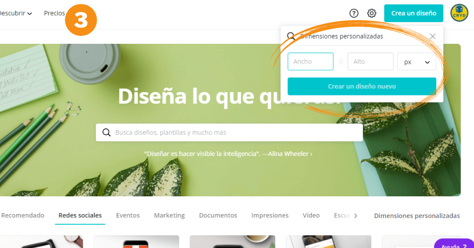Cómo crear un post de Instagram en Canva - Paso 3
