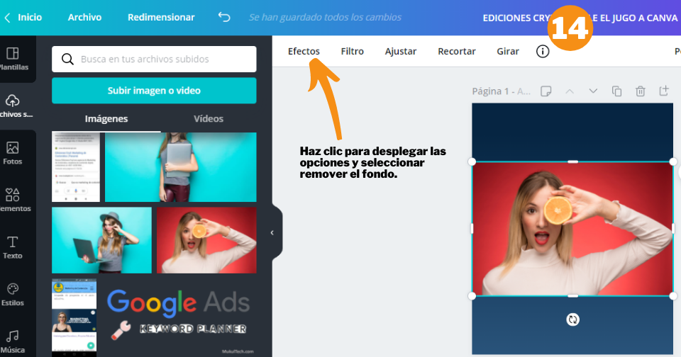 Cómo crear un post de Instagram en Canva - Paso 14