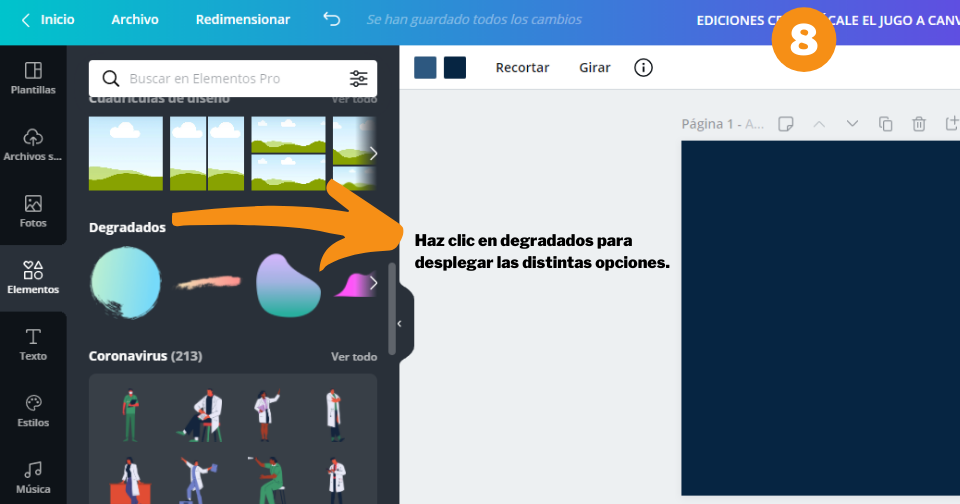 Cómo crear un post de Instagram en Canva - Paso 8