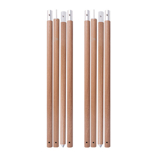 お買い得！新品！木目調アルミ製ポール（2組×3セット） お買い得！新品！木目調アルミ製ポール（2組×3セット） 80710022.jpg