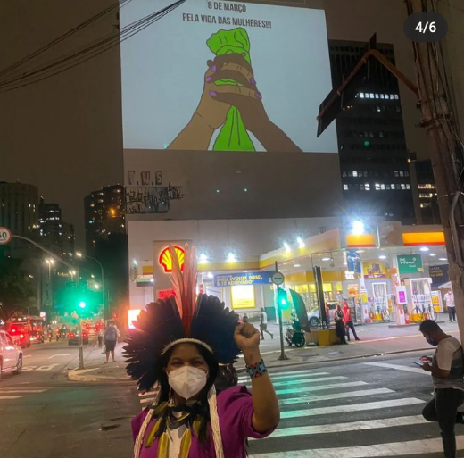 Sônia Guajajara e a projeção em São Paulo 2