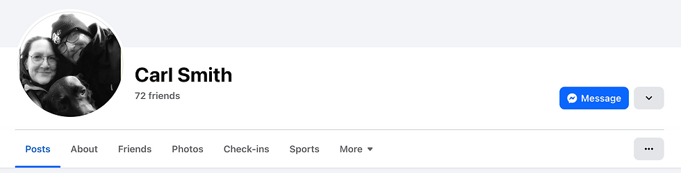 Rayner's fake Facebook account