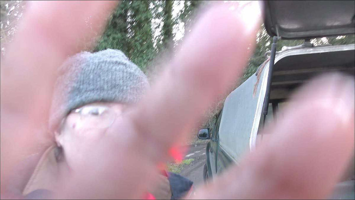 70-year-old hunt supporter objecting to being filmed