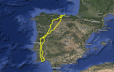 Motorcycle route N2 Portugal