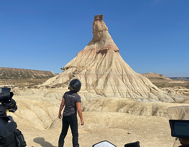 Motorcycle route Bardena Reales Dessert Spain