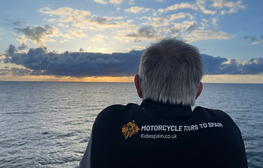 Motorcycle tour to Spain and beyond, ferry crossing