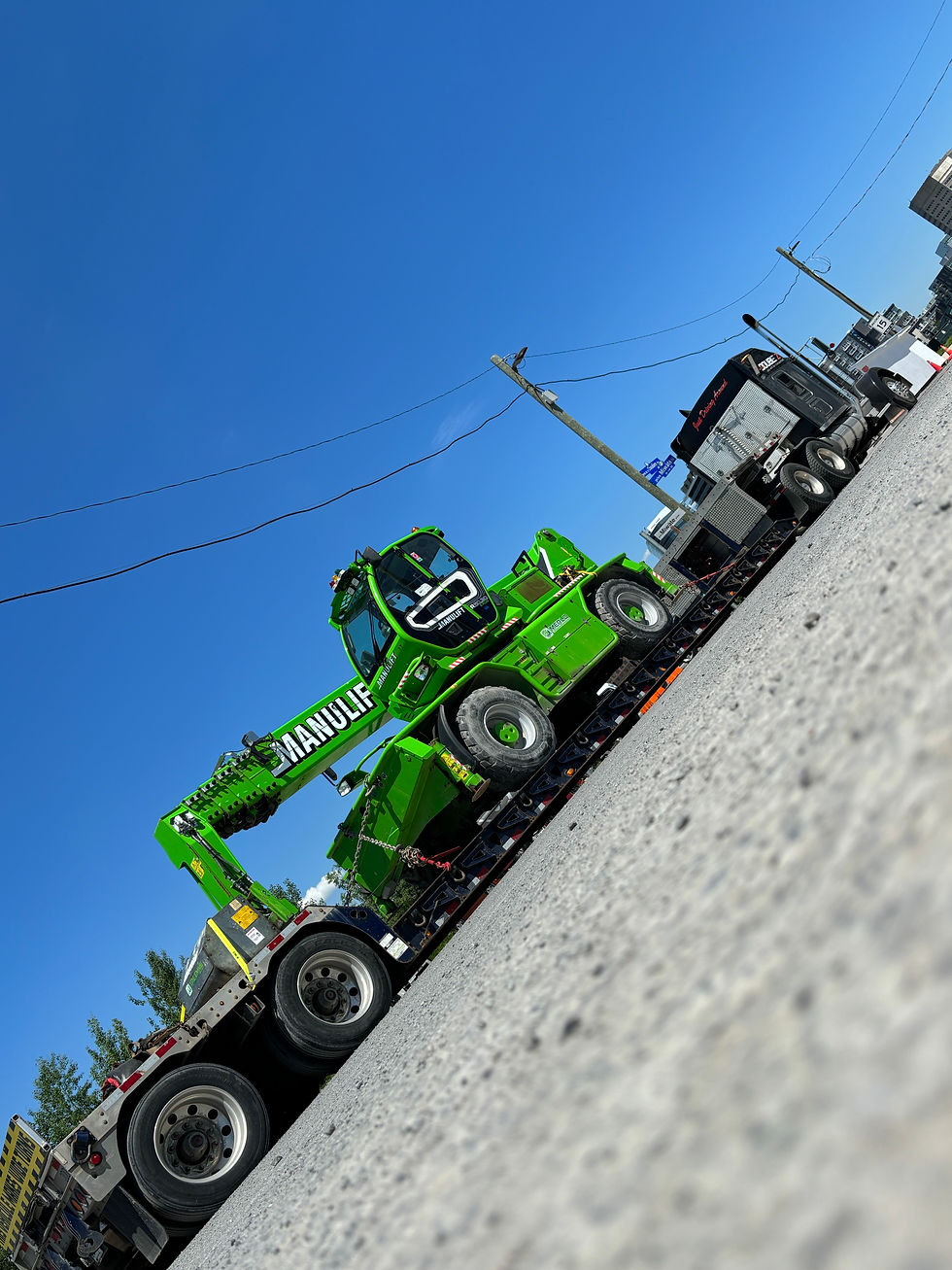 Roto Manulift sur Double Drop RGN livraison chantier